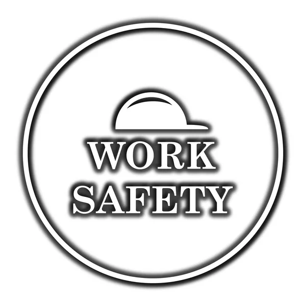 Значок безопасности работы — стоковое фото