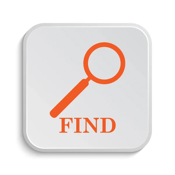 Find Icon Internet Button White Background — Stock Photo, Image