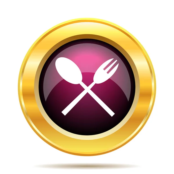 Vork en Spoon pictogram — Stockfoto