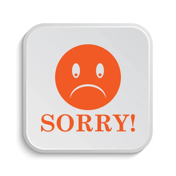 Sorry Icon Internet Button White Background — Stock Photo, Image