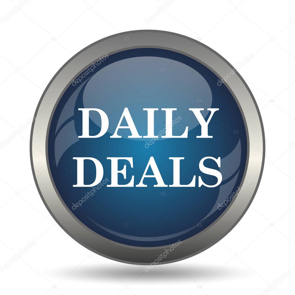 Daily deals icon. Internet button on white background