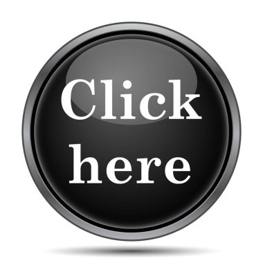 Burada simgesini tıklatın. Beyaz arka plan üzerinde Internet düğmesi