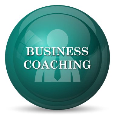 İş koçluk simgesi. Beyaz arka plan üzerinde Internet düğmesi.