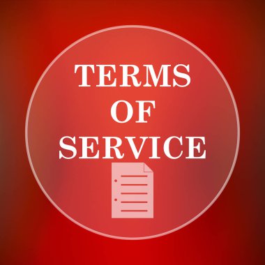 Service simgesini şartları. Internet düğmesini kırmızı zemin üzerine