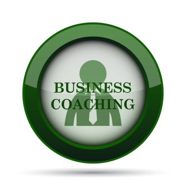 İş koçluk simgesi. Beyaz arka plan üzerinde Internet düğmesi.