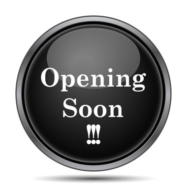 Yakında simge açılıyor. Beyaz arka plan üzerinde Internet düğmesi