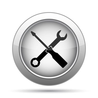 Araçlar simgesi. Beyaz arka plan üzerinde Internet düğmesi