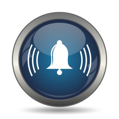 Zil simgesini. Beyaz arka plan üzerinde Internet düğmesi