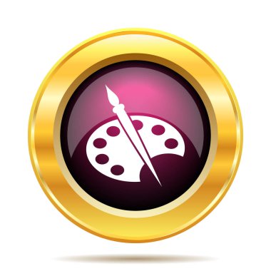 Resim simge. Beyaz arka plan üzerinde Internet düğmesi