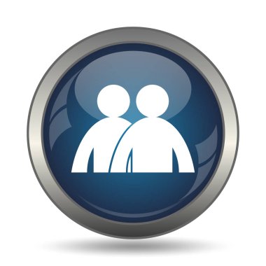 Forum simgesi. Beyaz arka plan üzerinde Internet düğmesi