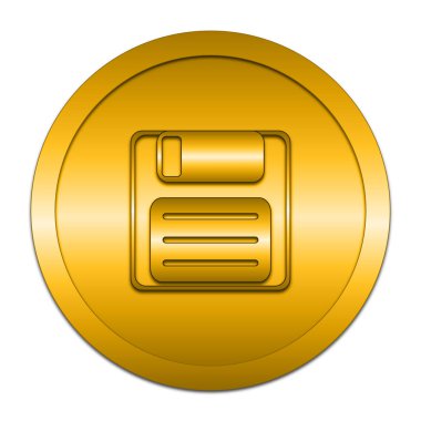 Simge kaydetmek. Beyaz arka plan üzerinde Internet düğmesi.