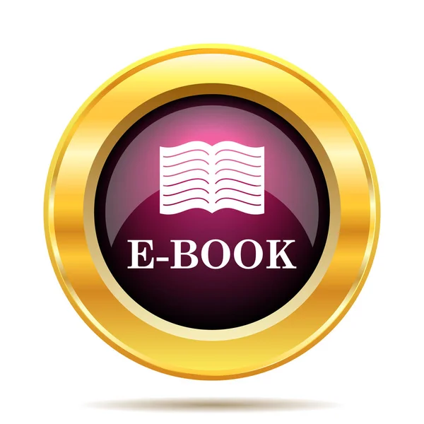 Book Icon Internet Button White Background — Stock Photo, Image