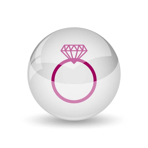 Diamond ring icon — Stock Photo, Image