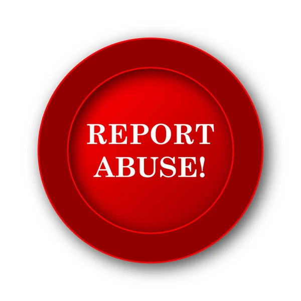 Report Abuse Icon Internet Button White Background — Stock Photo, Image