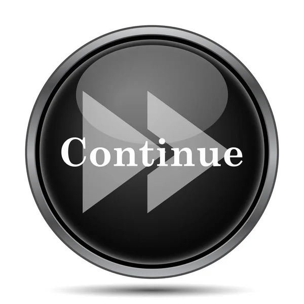 Continue Icon Internet Button White Background — Stock Photo, Image