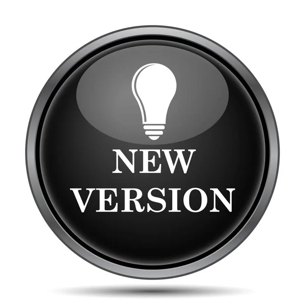 新しいバージョンのアイコン 白い背景の上のインター ネット ボタン — ストック写真