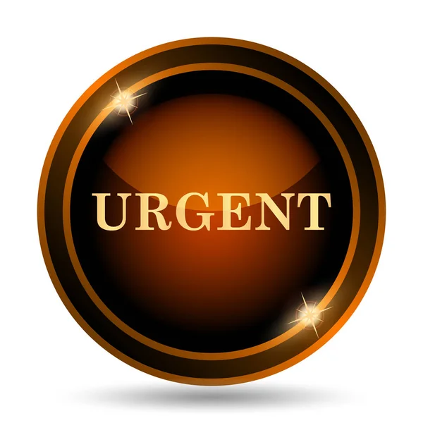 Urgent Icon Internet Button White Background — Stock Photo, Image