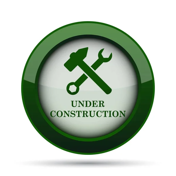 Construction Icon Internet Button White Background — Stock Photo, Image