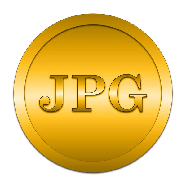 Jpg Pictogram Internet Knop Witte Achtergrond — Stockfoto