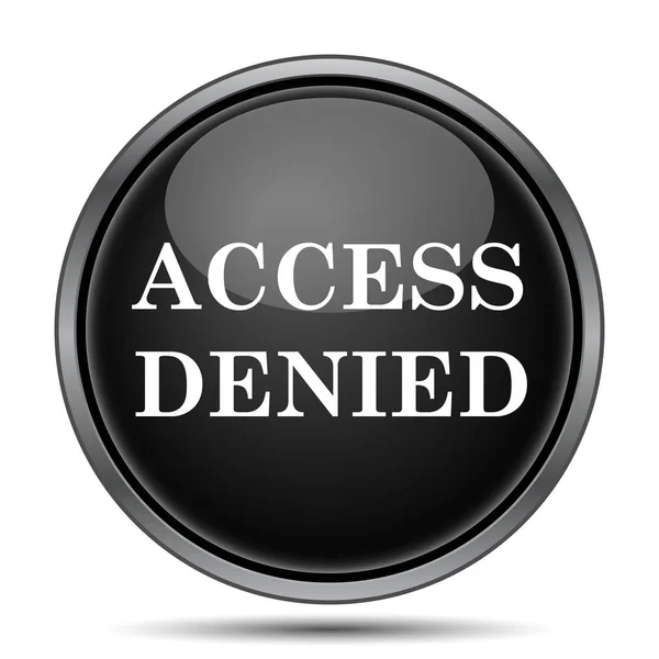 Доступ Запрещен Кнопка Интернет Белом Фоне — стоковое фото
