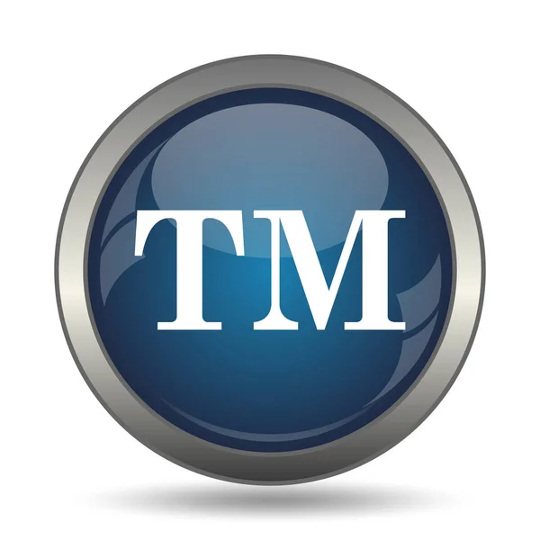 Trade mark icon. Internet button on white background