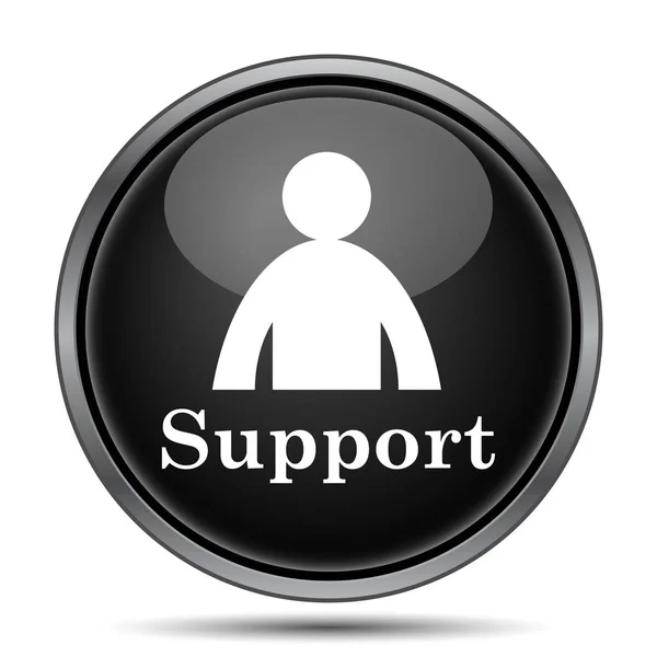 Unterstützungssymbol Internet Taste Auf Weißem Hintergrund — Stockfoto