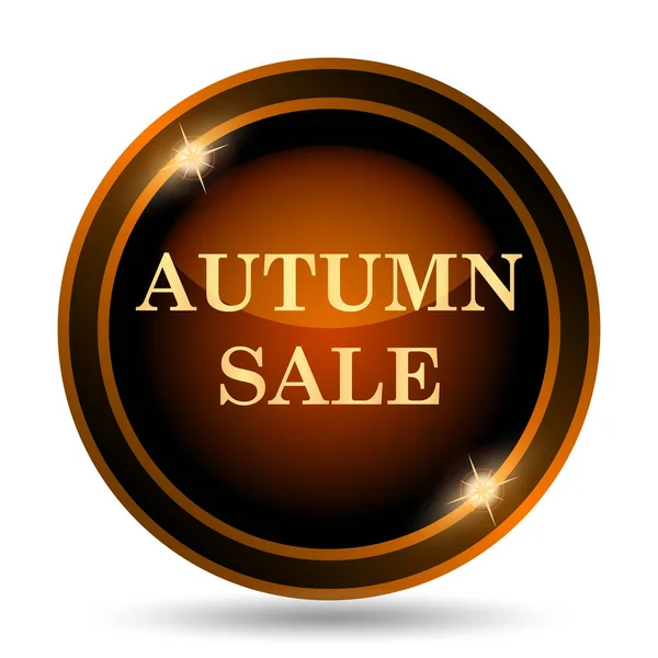 Autumn Sale Icon Internet Button White Background — Stock Photo, Image