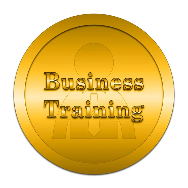 ビジネス トレーニング アイコン 白い背景の上のインター ネット ボタン — ストック写真