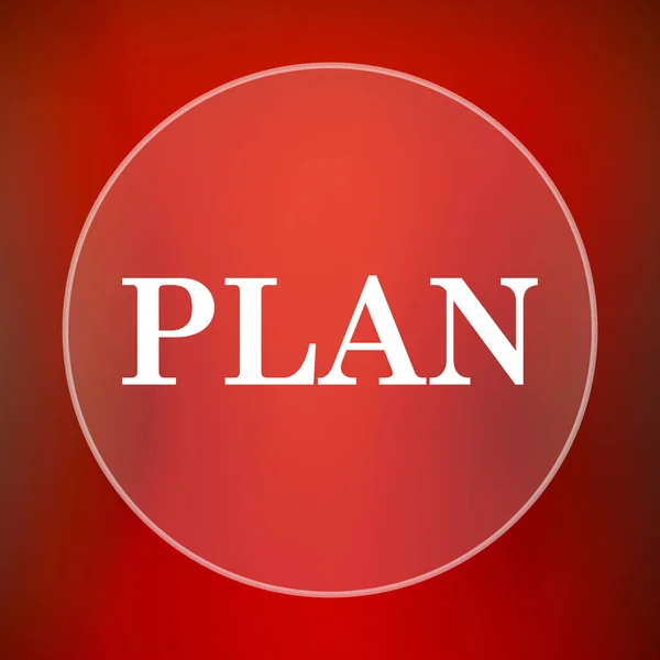 Plan Symbol Internet Taste Auf Rotem Hintergrund — Stockfoto