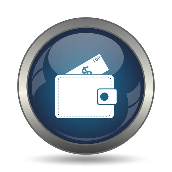Wallet Icon Internet Button White Background — Stock Photo, Image