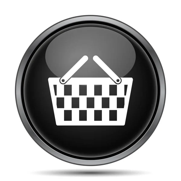 Shopping Basket Icon Internet Button White Background — Stock Photo, Image