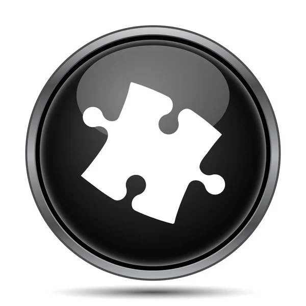 Puzzle Piece Icon Internet Button White Background — Stock Photo, Image