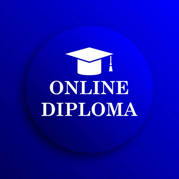 Icona del diploma online — Foto Stock