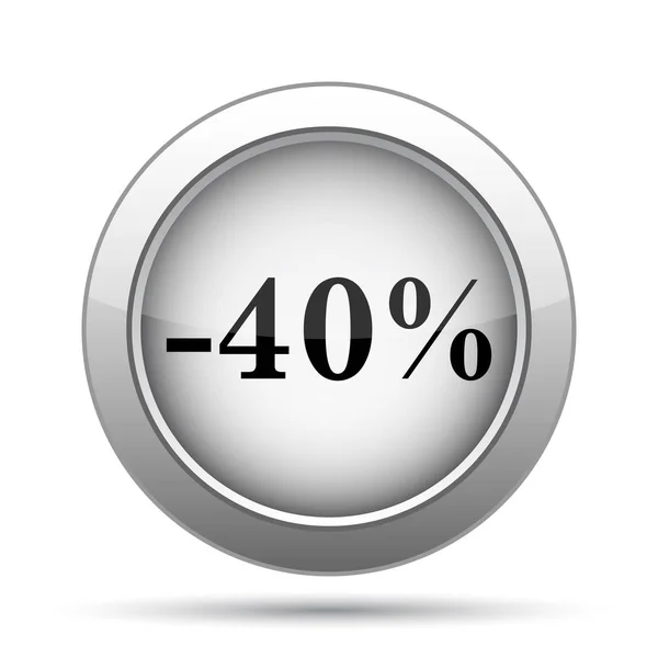 Ikona 40 % slevu — Stock fotografie