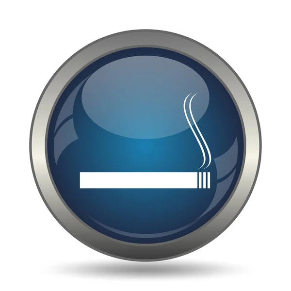 Cigarette Icon Internet Button White Background — Stock Photo, Image