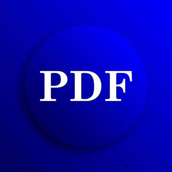 Pdf Symbol Internet Taste Auf Blauem Hintergrund — Stockfoto