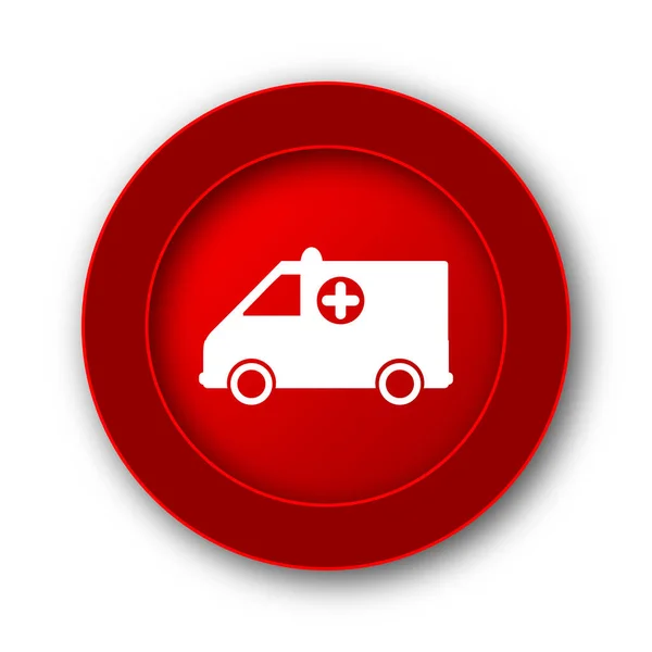 Ambulance Icon Internet Button White Background — Stock Photo, Image