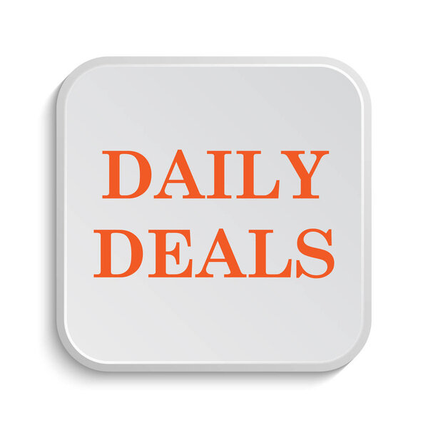 Daily deals icon. Internet button on white background