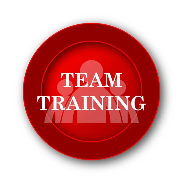 Team Training Icon Internet Button White Background — Stock Photo, Image