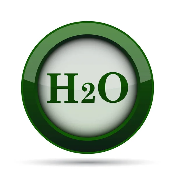 H2O Simgesi Beyaz Arka Plan Üzerinde Internet Düğmesi — Stok fotoğraf