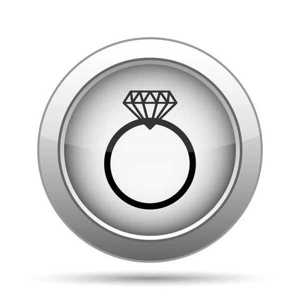 Icono anillo de diamante — Foto de Stock