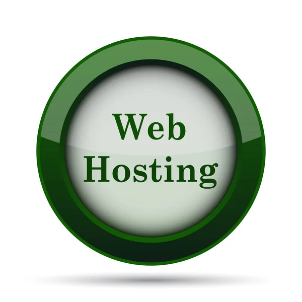 Web Hosting Εικονίδιο Κουμπί Internet Άσπρο Φόντο — Φωτογραφία Αρχείου