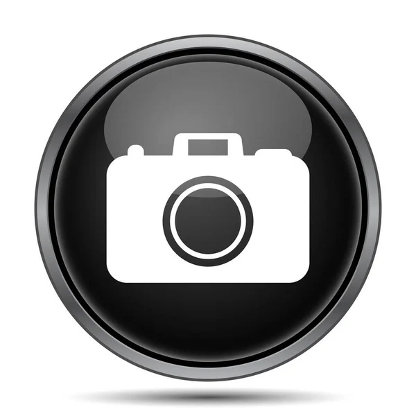 Εικονίδιο Κάμερας Φωτογραφία Κουμπί Internet Άσπρο Φόντο — Φωτογραφία Αρχείου
