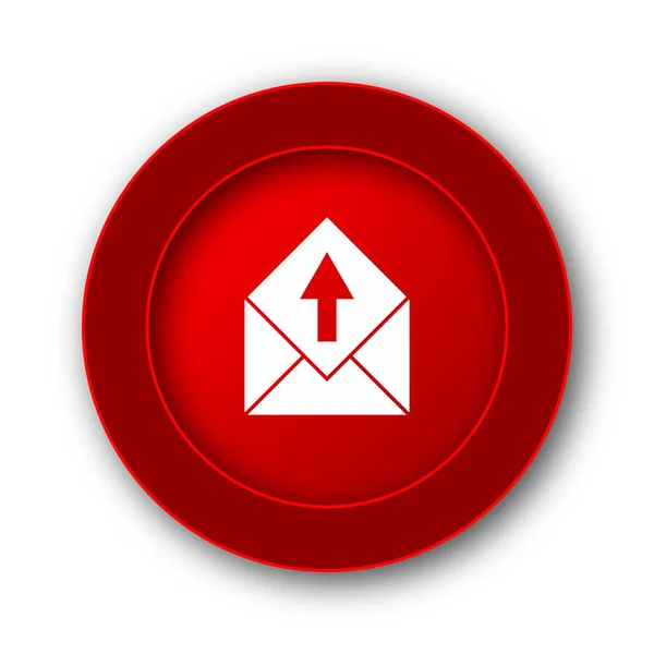 Send e-mail icon. Internet button on white background.