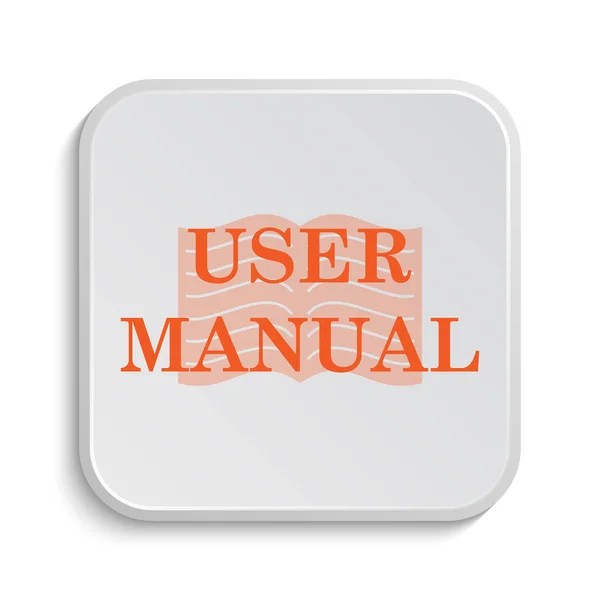 User Manual Icon Internet Button White Background — Stock Photo, Image