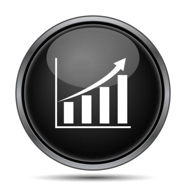 Grafik simgesini. Beyaz arka plan üzerinde Internet düğmesi