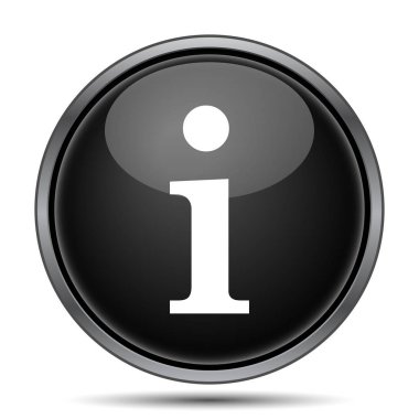 bilgi simgesi. Beyaz arka plan üzerinde Internet düğmesi