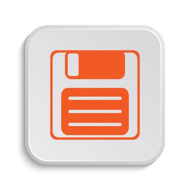 Simge kaydetmek. Beyaz arka plan üzerinde Internet düğmesi