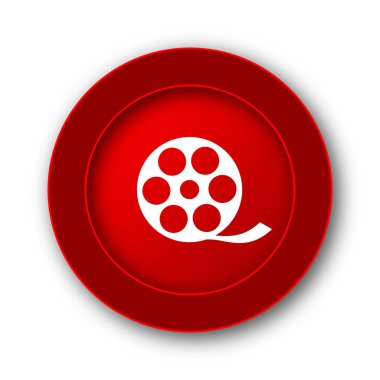 Video simgesi. Beyaz arka plan üzerinde Internet düğmesi.