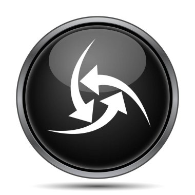 Simge değiştir. Beyaz arka plan üzerinde Internet düğmesi